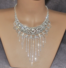 Bold And Beautiful Rhinestone Jewelry Set - One Set Remaining
