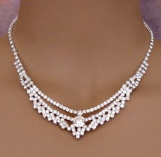 Monaco Rhinestone Necklace Set