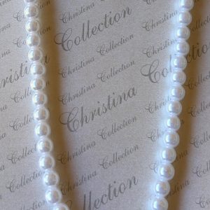 Single Pearl Necklace and earring set