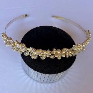 Tiara Mini Oearls on Gold